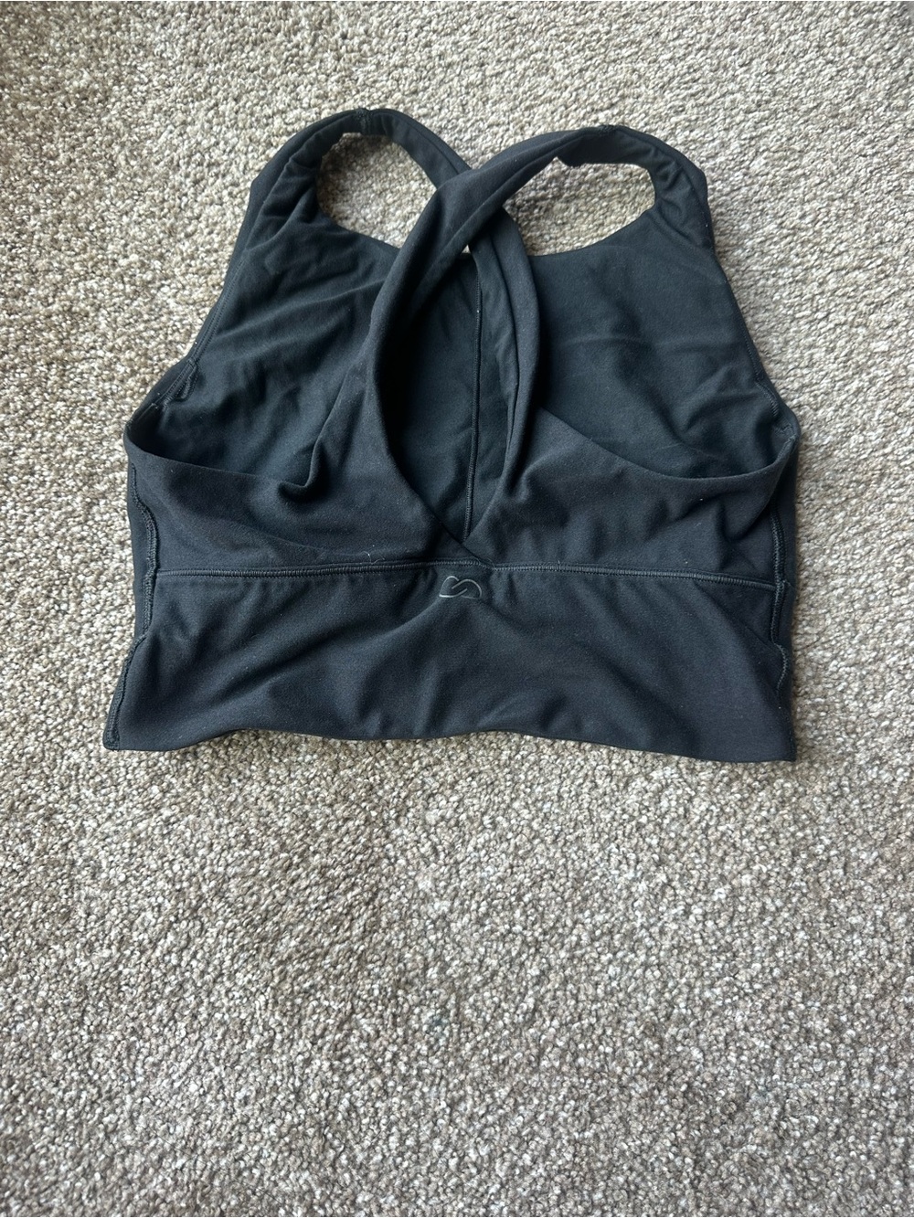 Black Racerback Bralette Top - Picture 2 of 3
